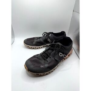 On Cloudflow Womens 9.5 Rock Rose Black Mesh Low Top Running Athletic Shoes